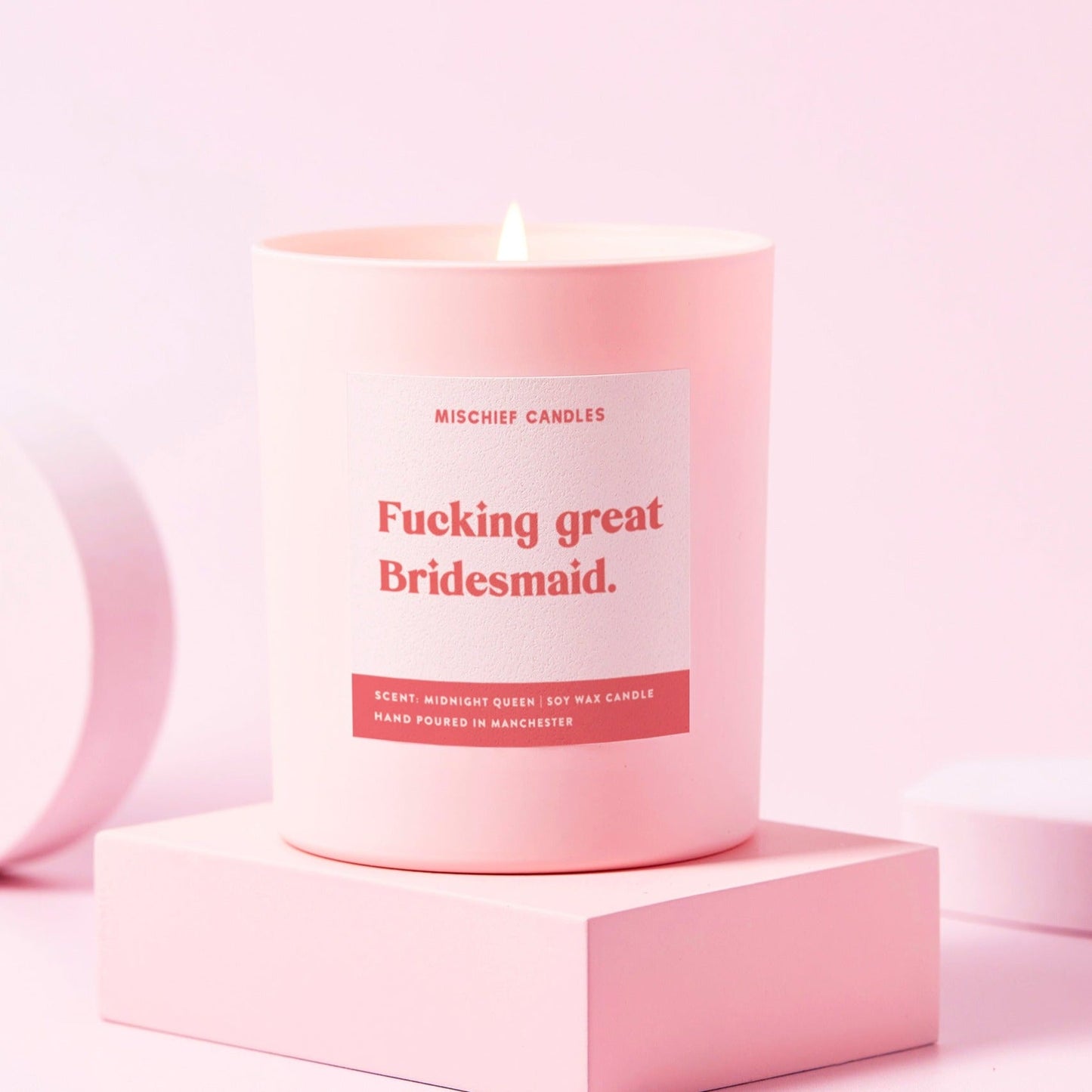 Funny Bridesmaid Gift Soy Wax Candle Fucking Great Bridesmaid Candle Only - Candles