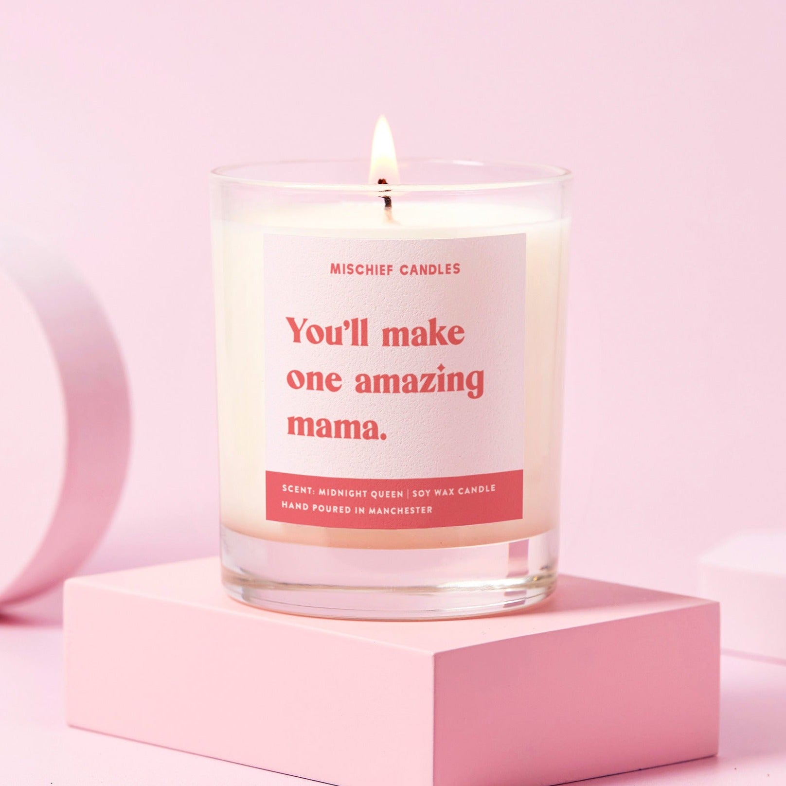 Mum To Be Gift Funny Baby Shower Gift Candle One Amazing Mama - Candles
