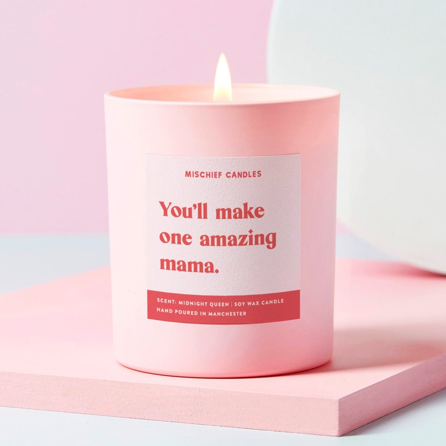 Mum To Be Gift Funny Baby Shower Gift Candle One Amazing Mama Candle Only - Candles