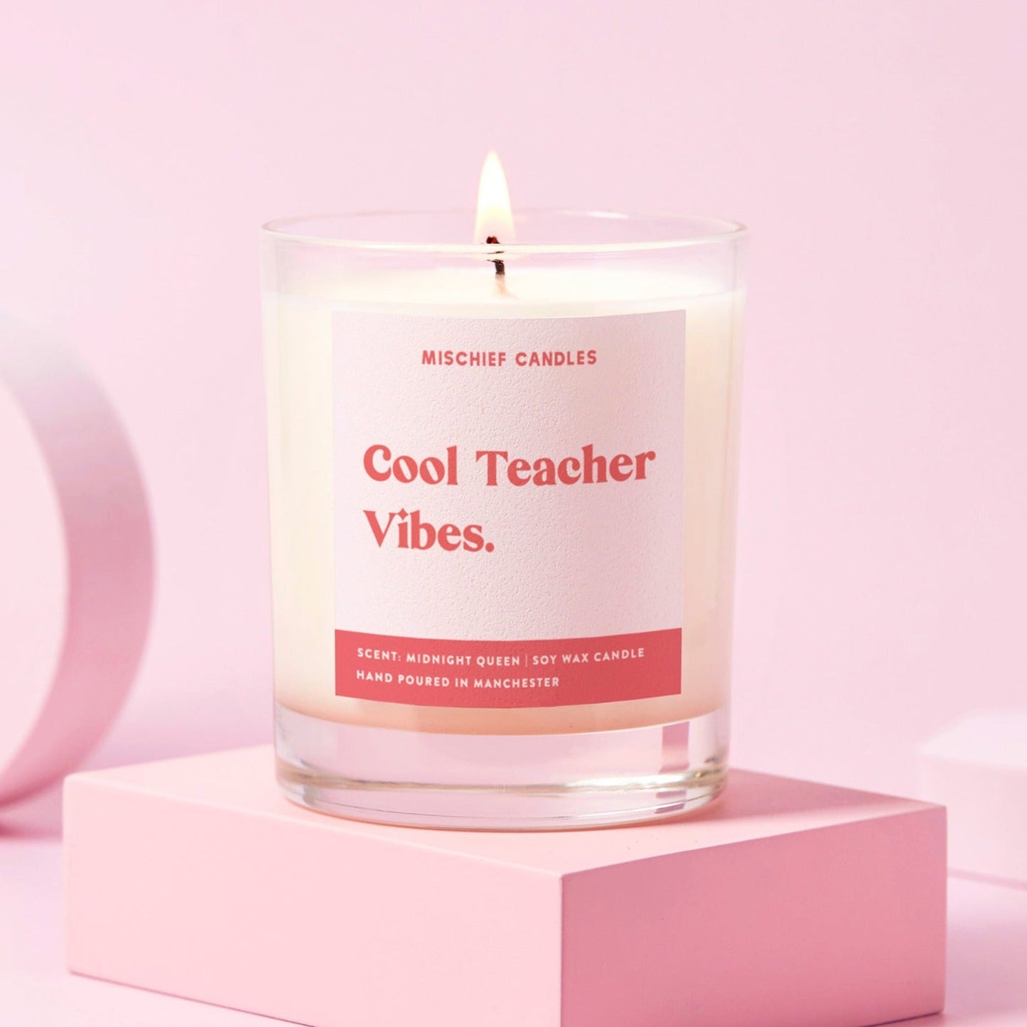 Teacher Gift Funny Teacher Gift Candle Cool Teacher Vibes - Candles