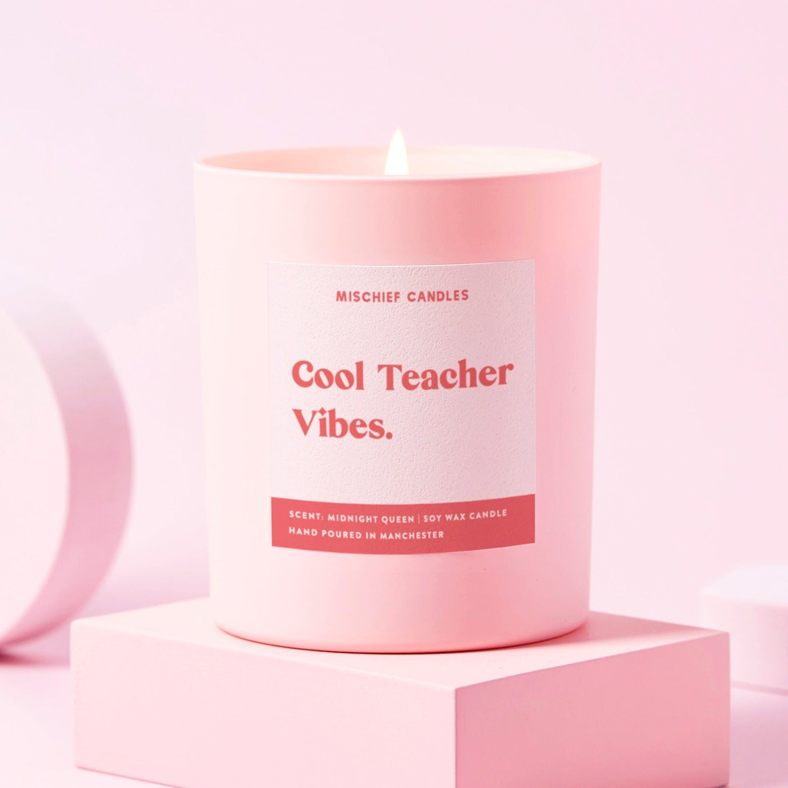 Teacher Gift Funny Teacher Gift Candle Cool Teacher Vibes Candle Only - Candles