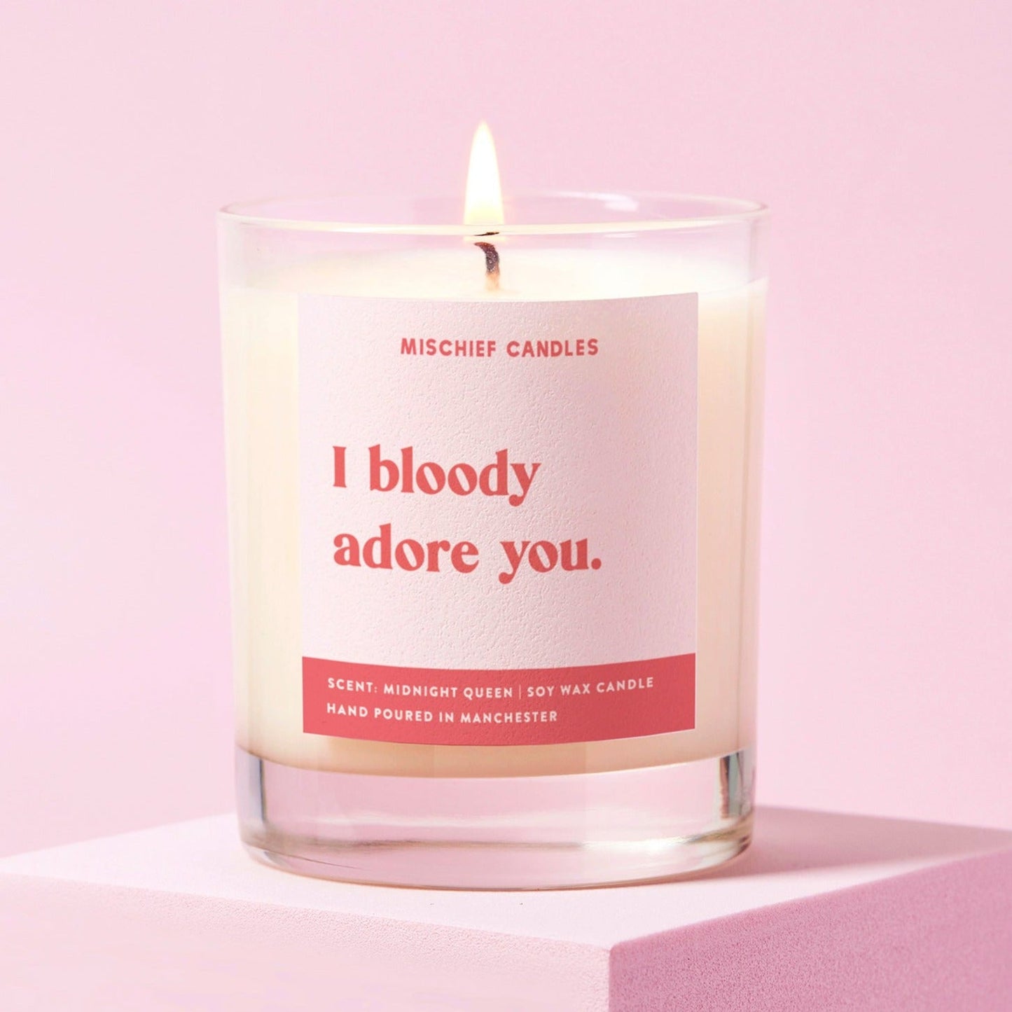 Friendship Gift Funny Gift For Her Candle Bloody Adore You - Candles