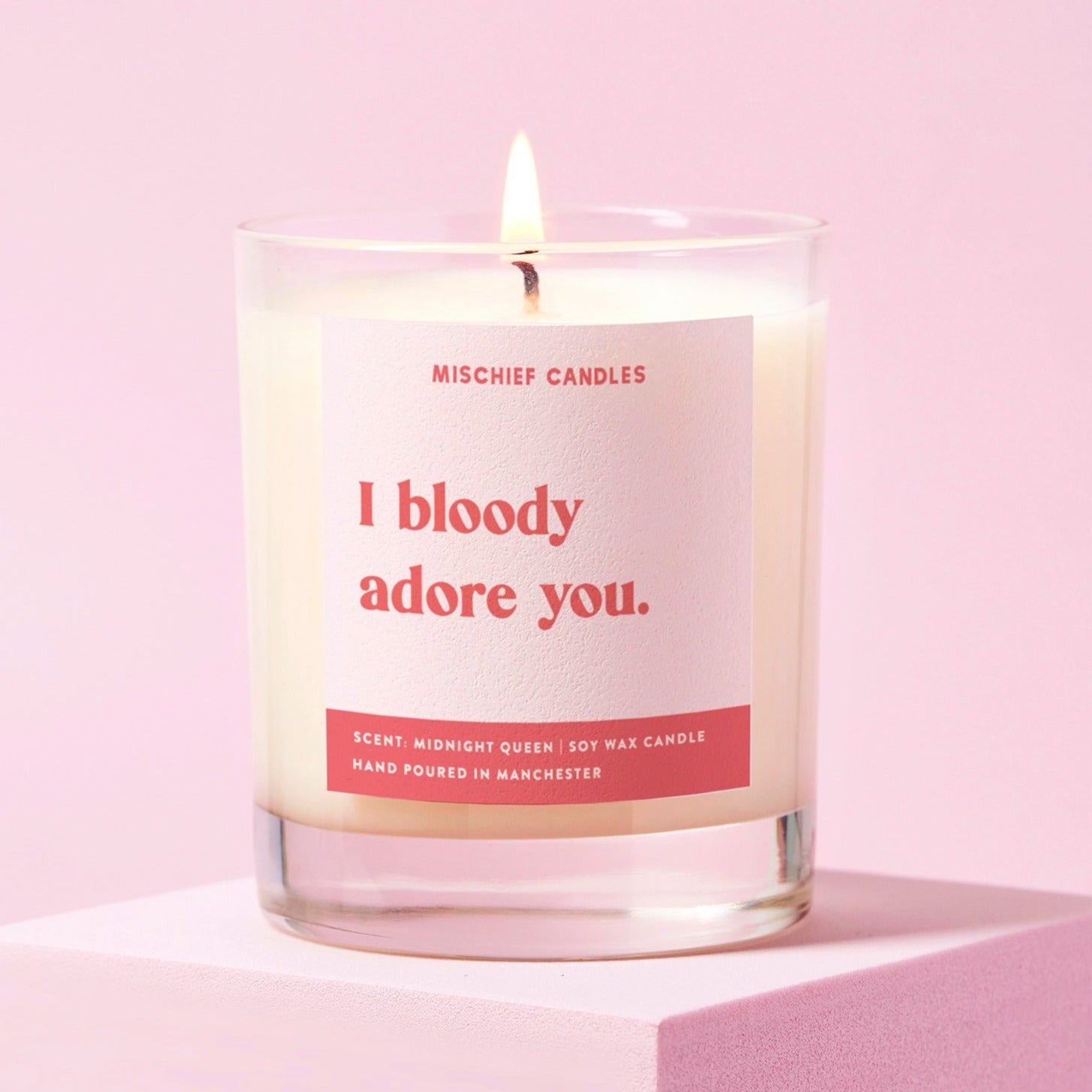 Friendship Gift Funny Gift For Her Candle Bloody Adore You - Candles