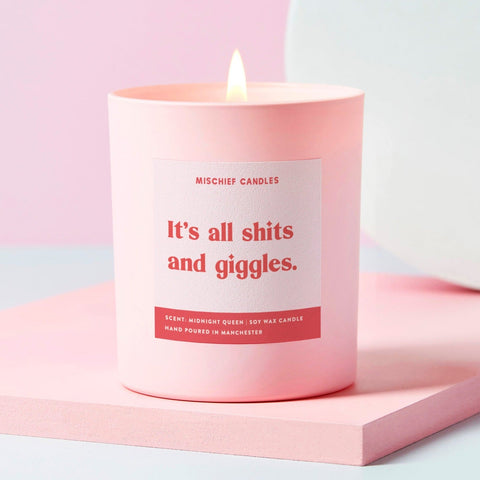 Friendship Gift Funny Gift For Her Candle Shits And Giggles
