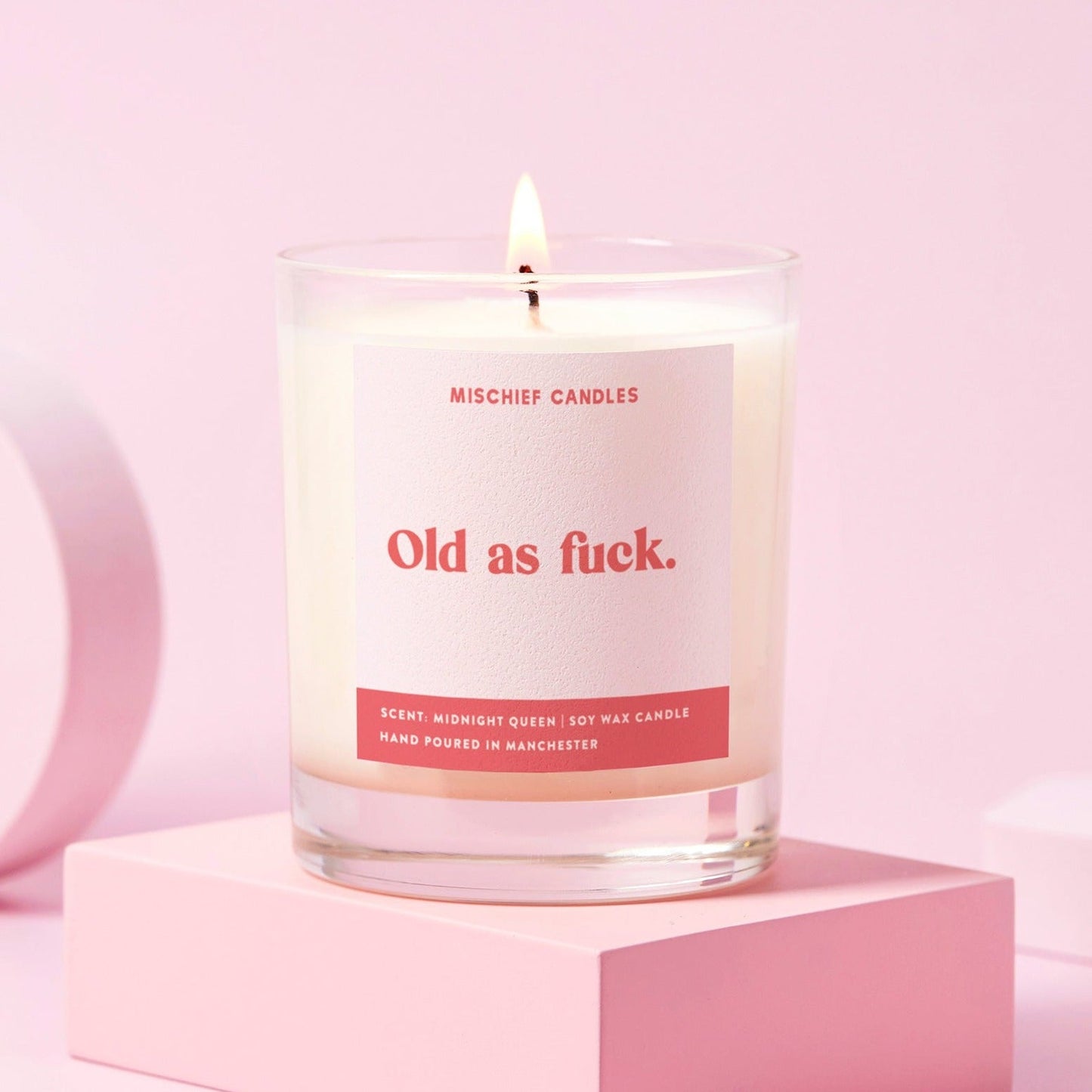 Birthday Gift For Her Funny Birthday Gift Old As Fuck Candle - Candles