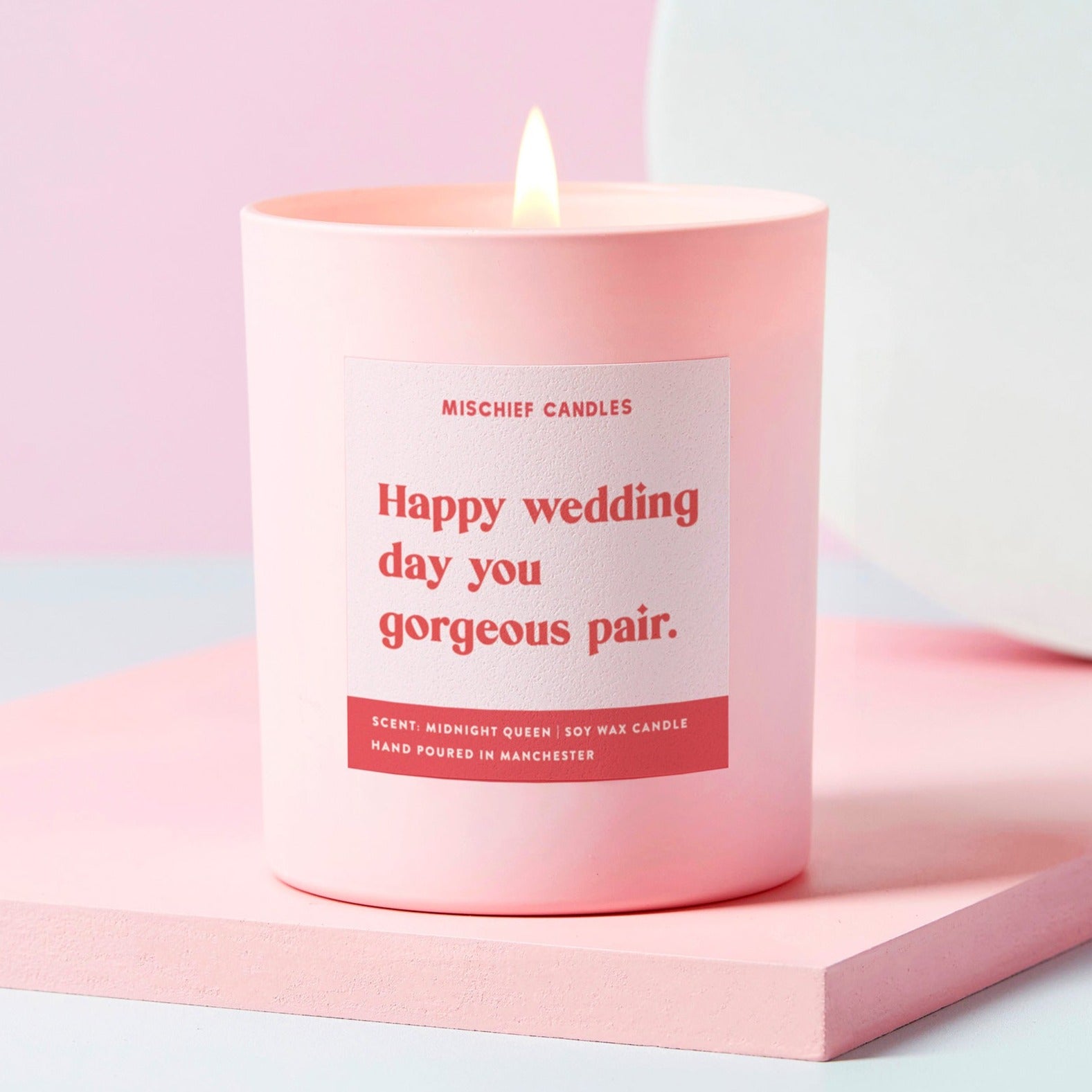 Funny Wedding Gift For Couple Candle Happy Wedding Day You Gorgeous Pair Candle Only - Candles