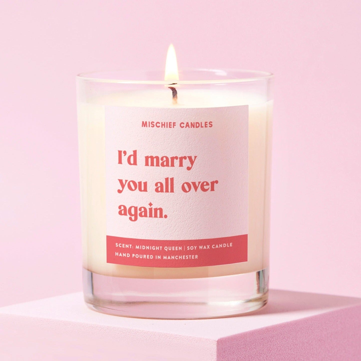 Funny Anniversary Gift Candle Marry All Over Again - Candles