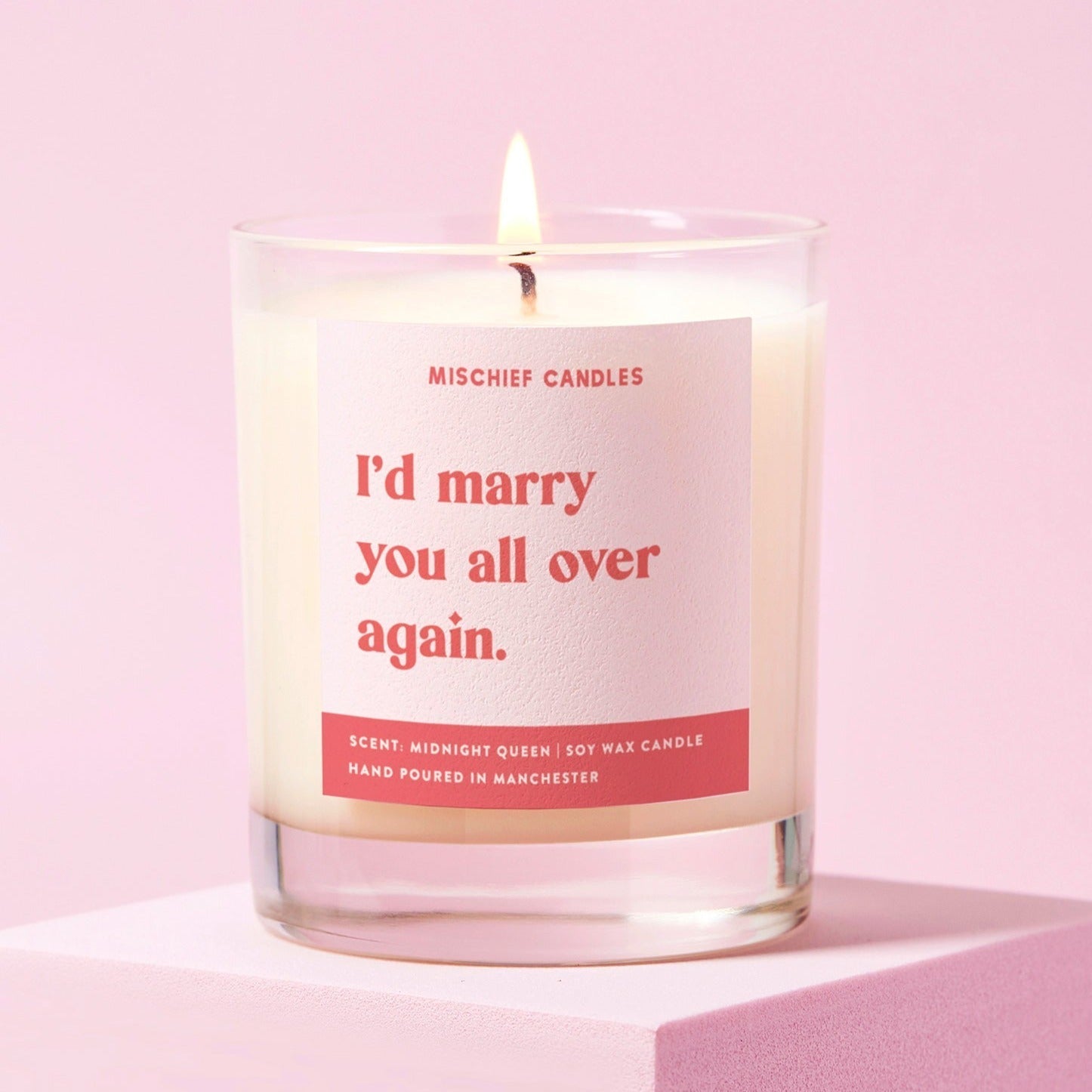 Funny Anniversary Gift Candle Marry All Over Again - Candles