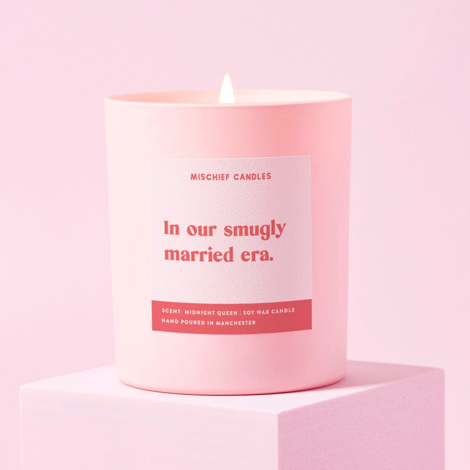 Wedding Gift Funny Wedding Gift Candle Smugly Married Era Candle Only - Candles