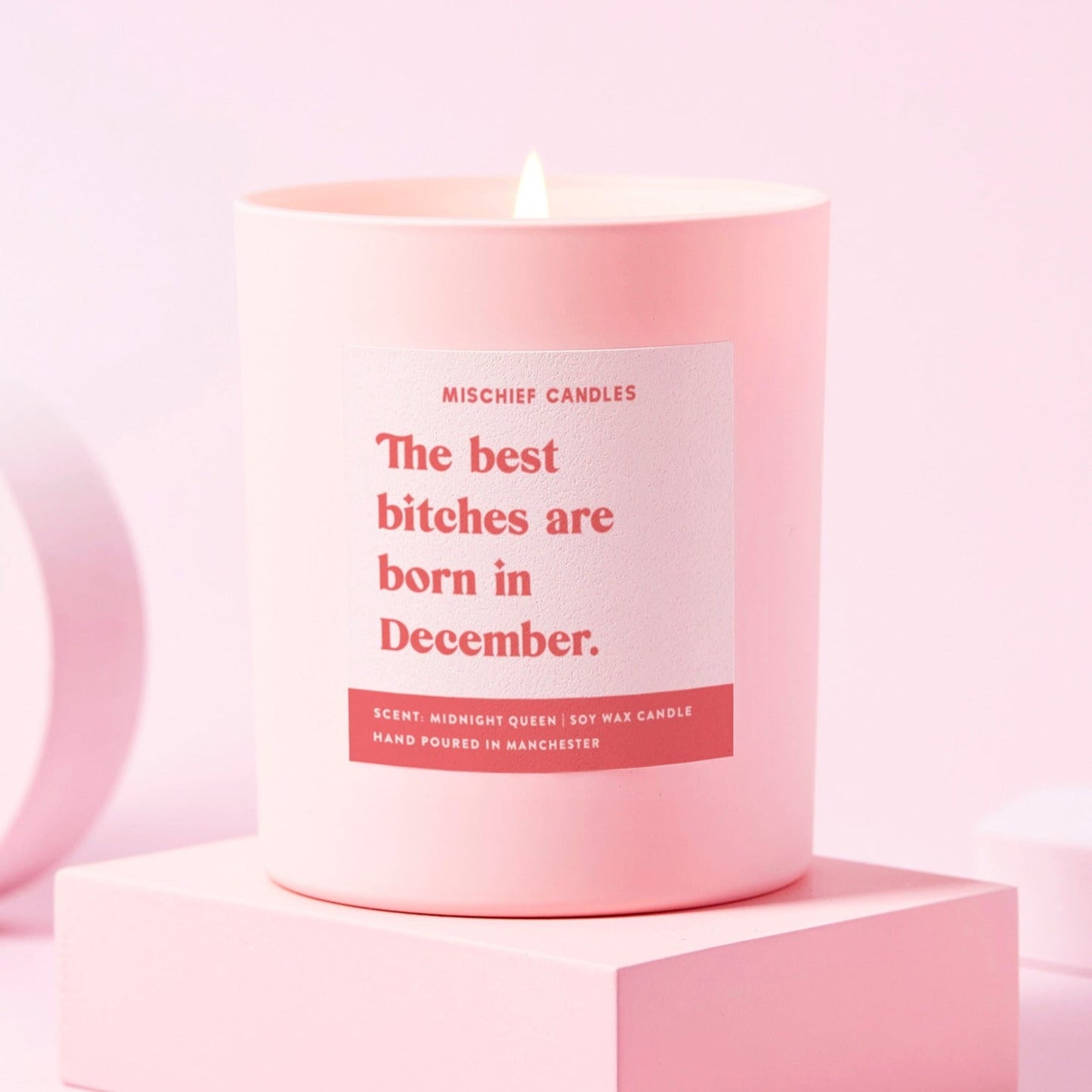 December Birthday Gift Funny Birthday Gift Candle December Birthday Bitch Candle Only - Candles