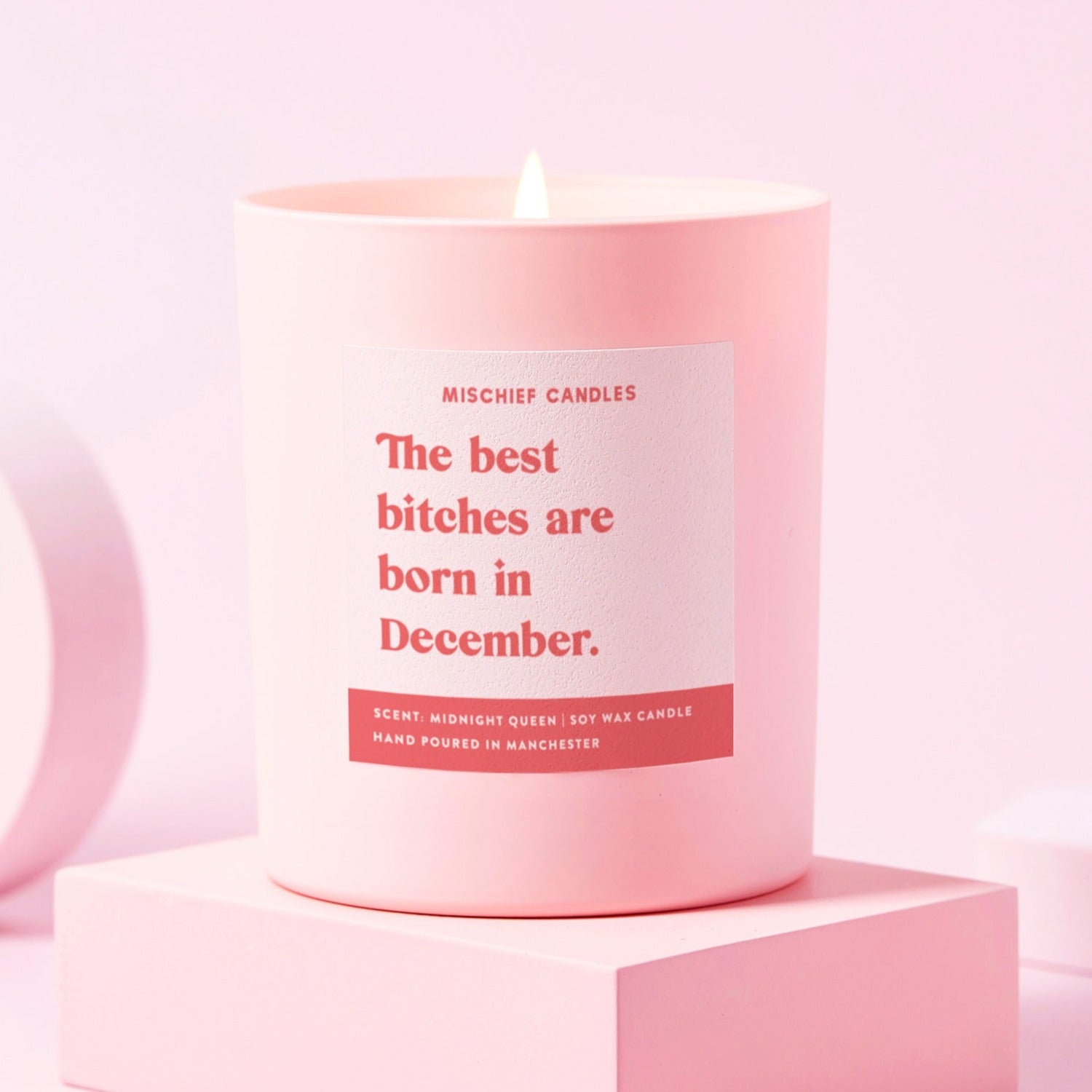 December Birthday Gift Funny Birthday Gift Candle December Birthday Bitch Candle Only - Candles