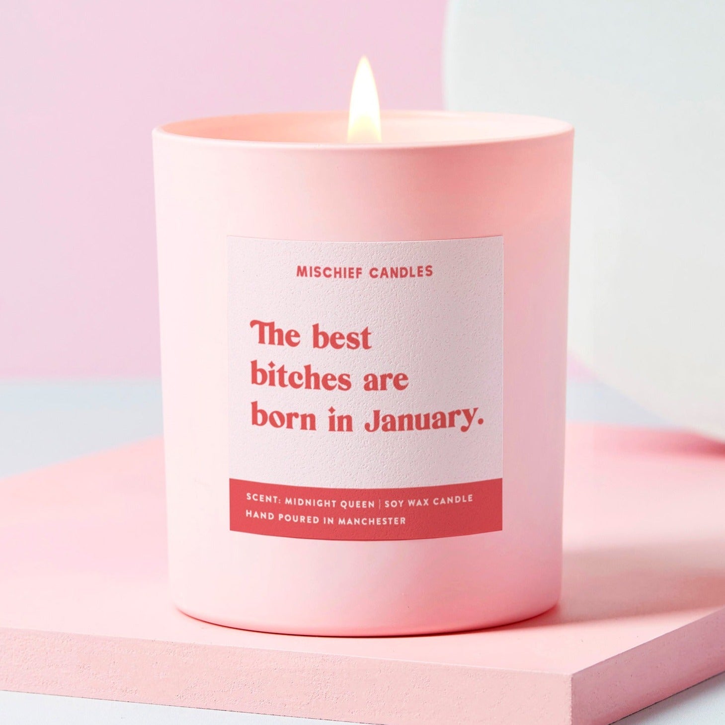 January Birthday Gift Funny Birthday Gift Candle January Birthday Bitch Candle Only - Candles