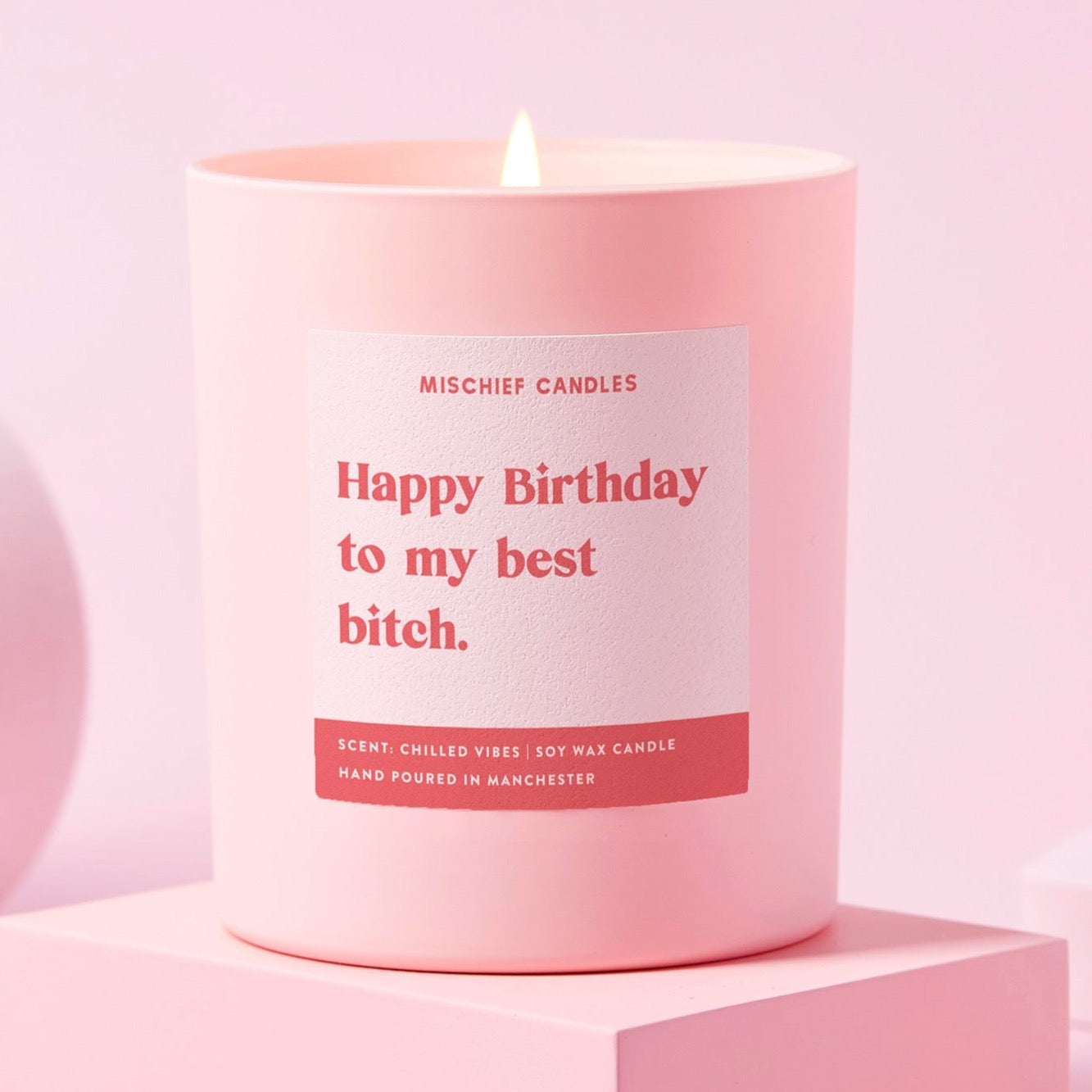 Funny Birthday Gift Happy Birthday To My Best Bitch Candle Candle Only - Candles