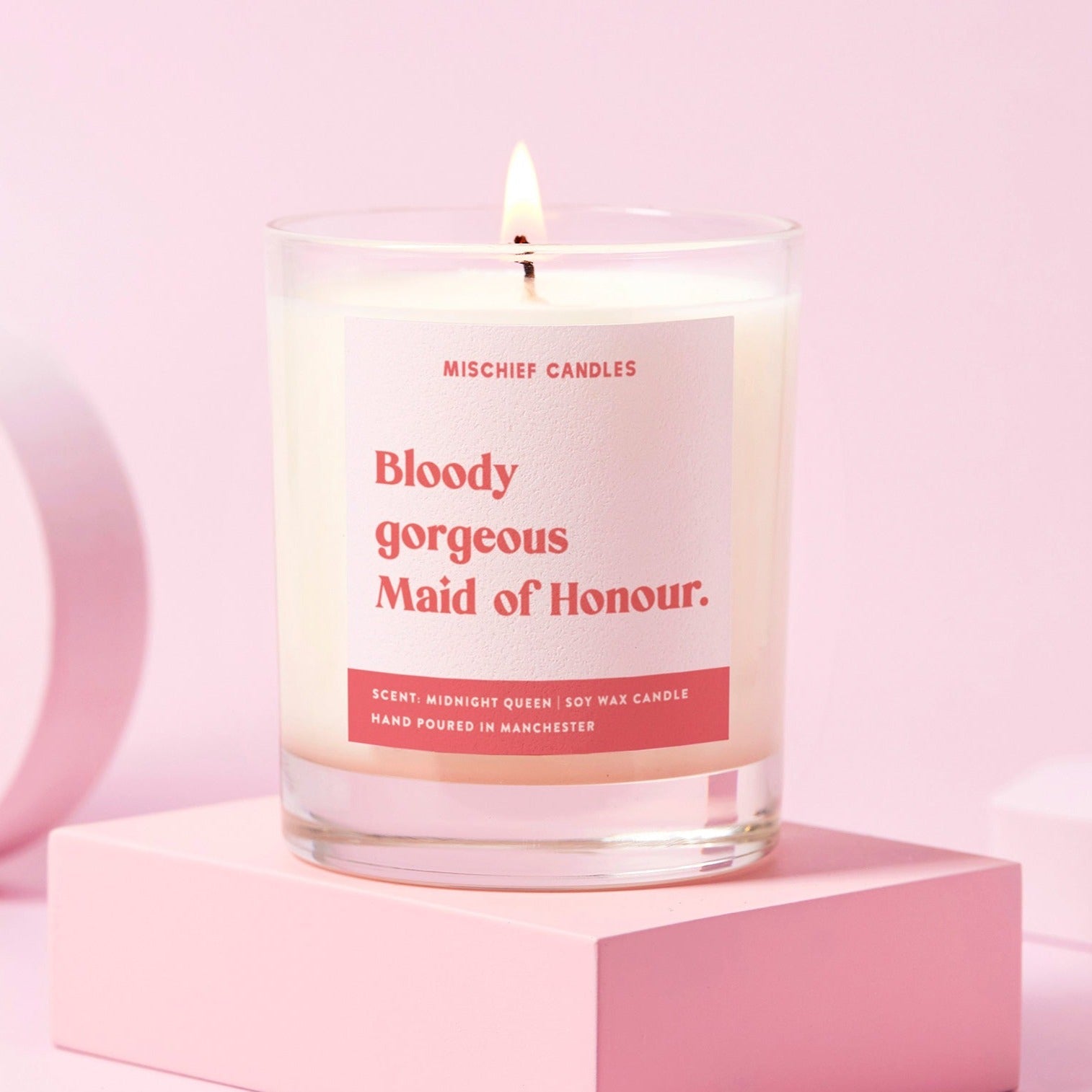 Funny Maid of Honour Gift Candle Bloody Gorgeous Maid of Honour - Candles