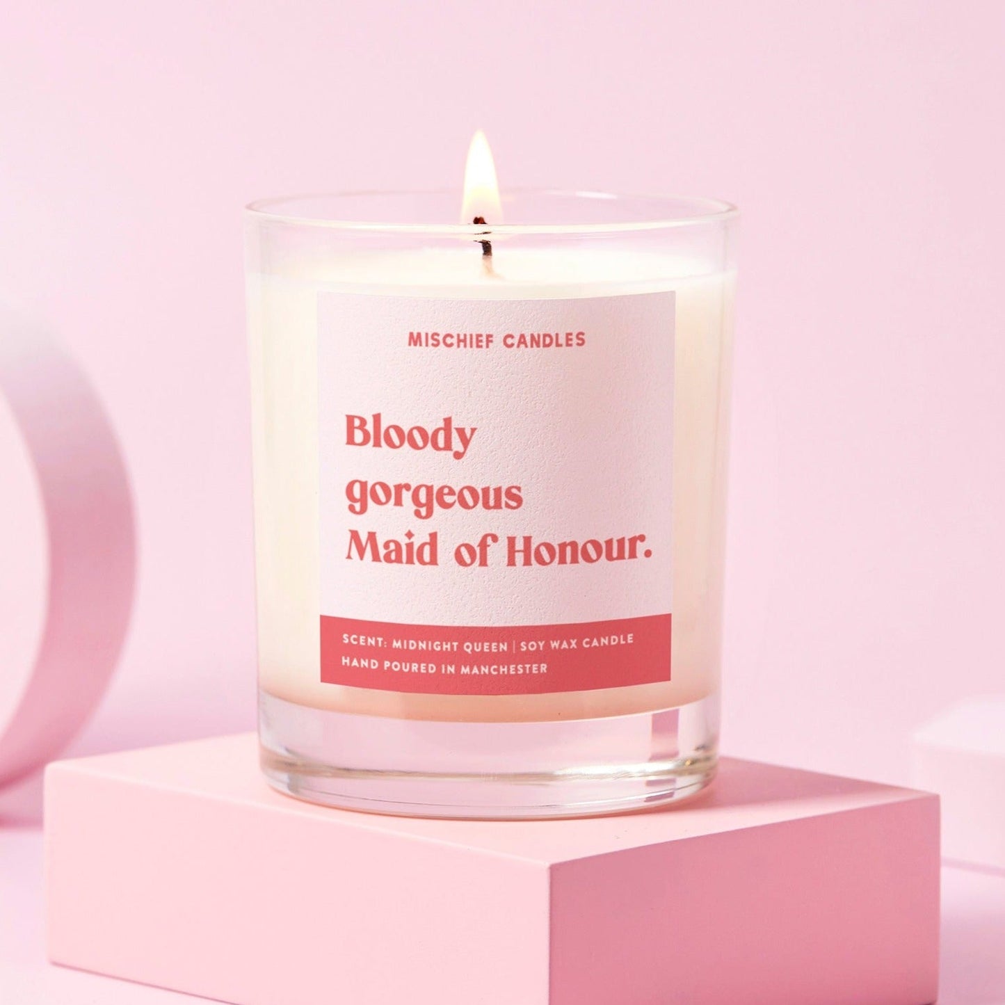 Funny Maid of Honour Gift Candle Bloody Gorgeous Maid of Honour - Candles