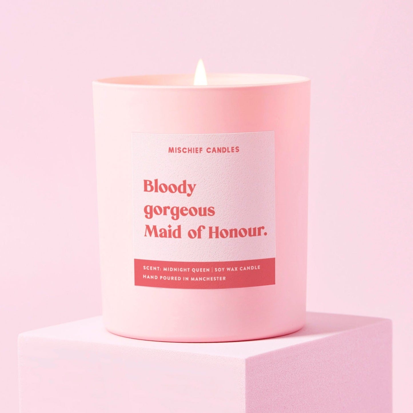 Funny Maid of Honour Gift Candle Bloody Gorgeous Maid of Honour Candle Only - Candles
