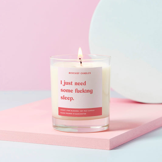 Funny New Mum Gift Need Some Sleep Funny Candle - Candles