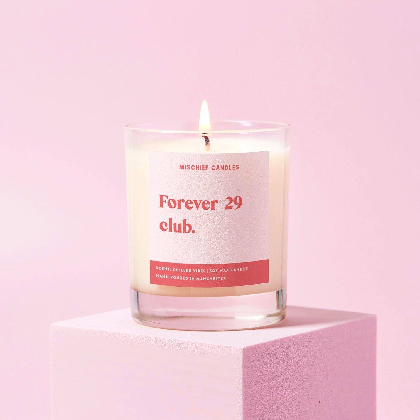 Funny 30th Birthday Gift Soy Wax Candle Forever 29 Club - Candles