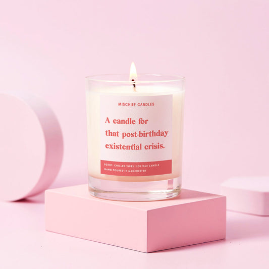 Funny Birthday Gift Soy Wax Candle Post-Birthday Existential Crisis - Candles