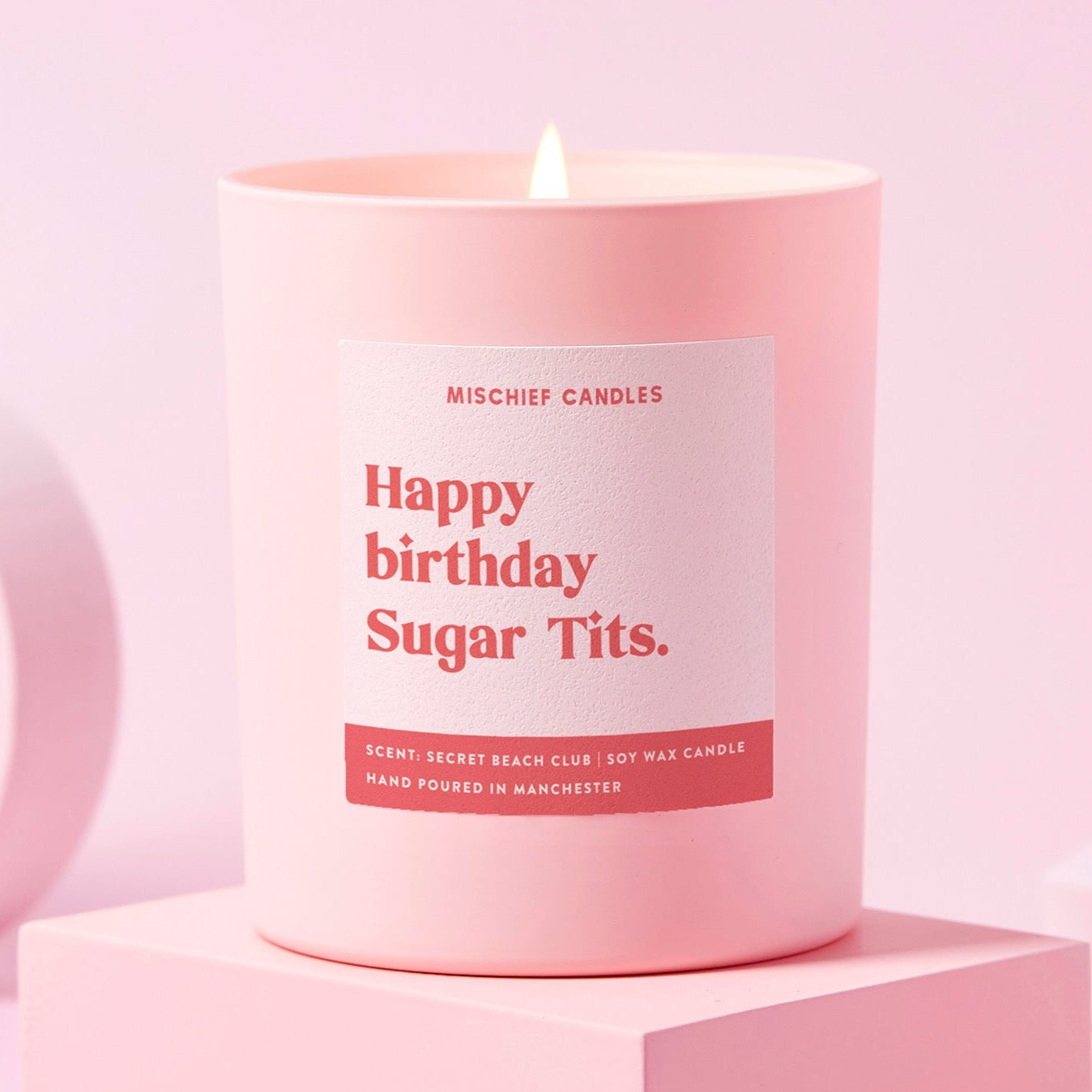 Funny Birthday Gift Happy Birthday Sugar Tits Candle Candle Only - Candles