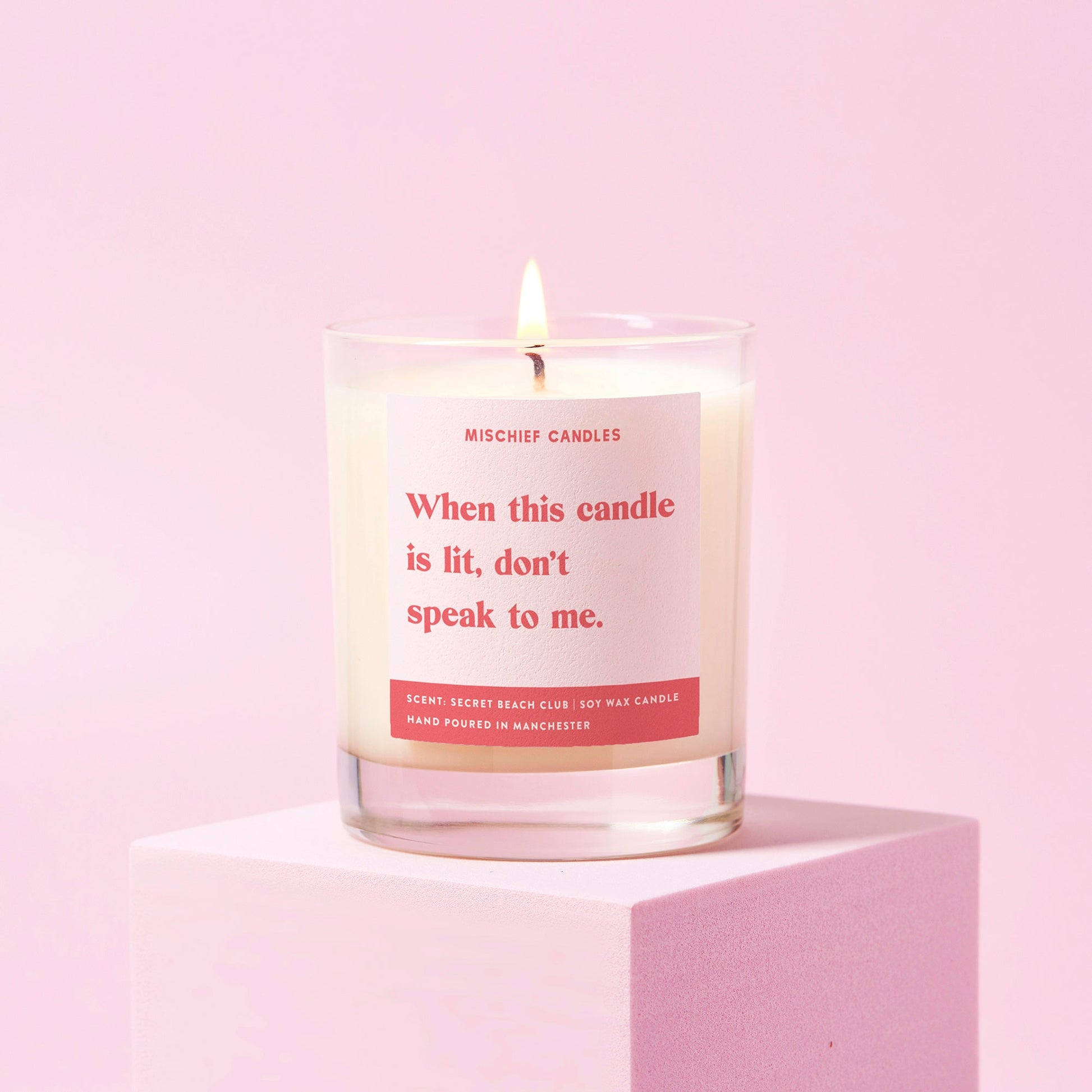 Funny Don't Speak to Me Friendship Gift For Her Funny Candle - Candles