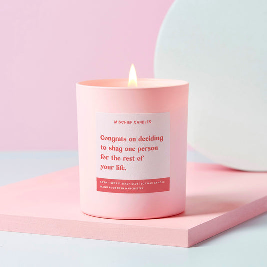 Funny Engagement Gift Shag One Person Funny Candle Candle Only - Candles