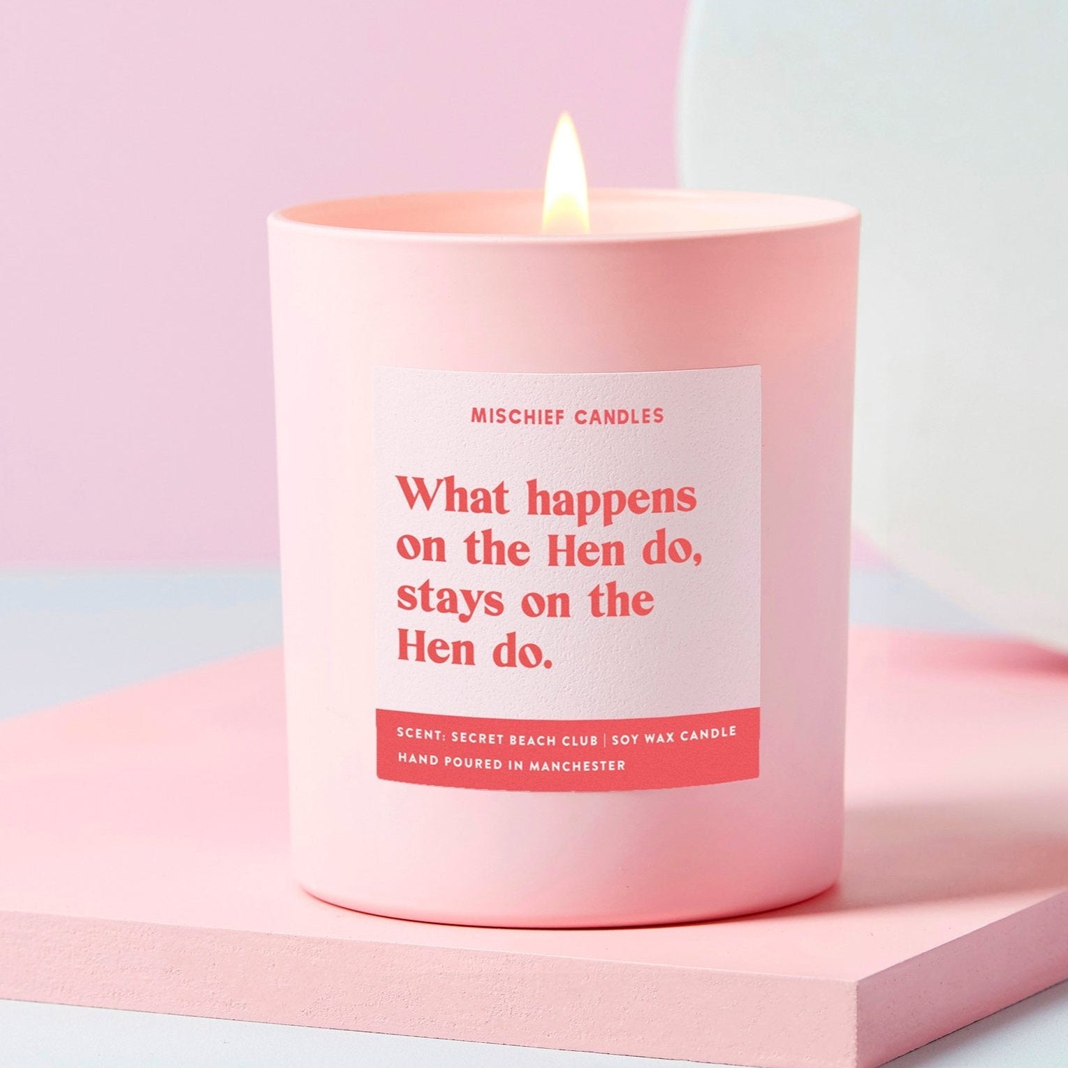 Funny Hen Party Gift Candle What Happens on The Hen Do Candle Only - Candles
