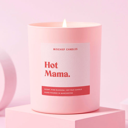 New Baby Gift Funny Baby Shower Candle Hot Mama Candle Only - Candles