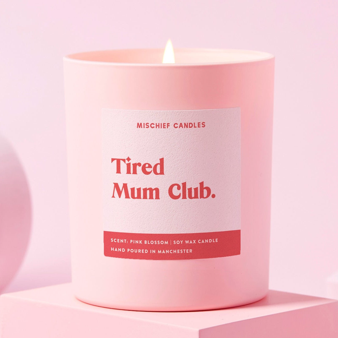 New Baby Gift Funny Baby Shower Candle Tired Mum Club Candle Only - Candles