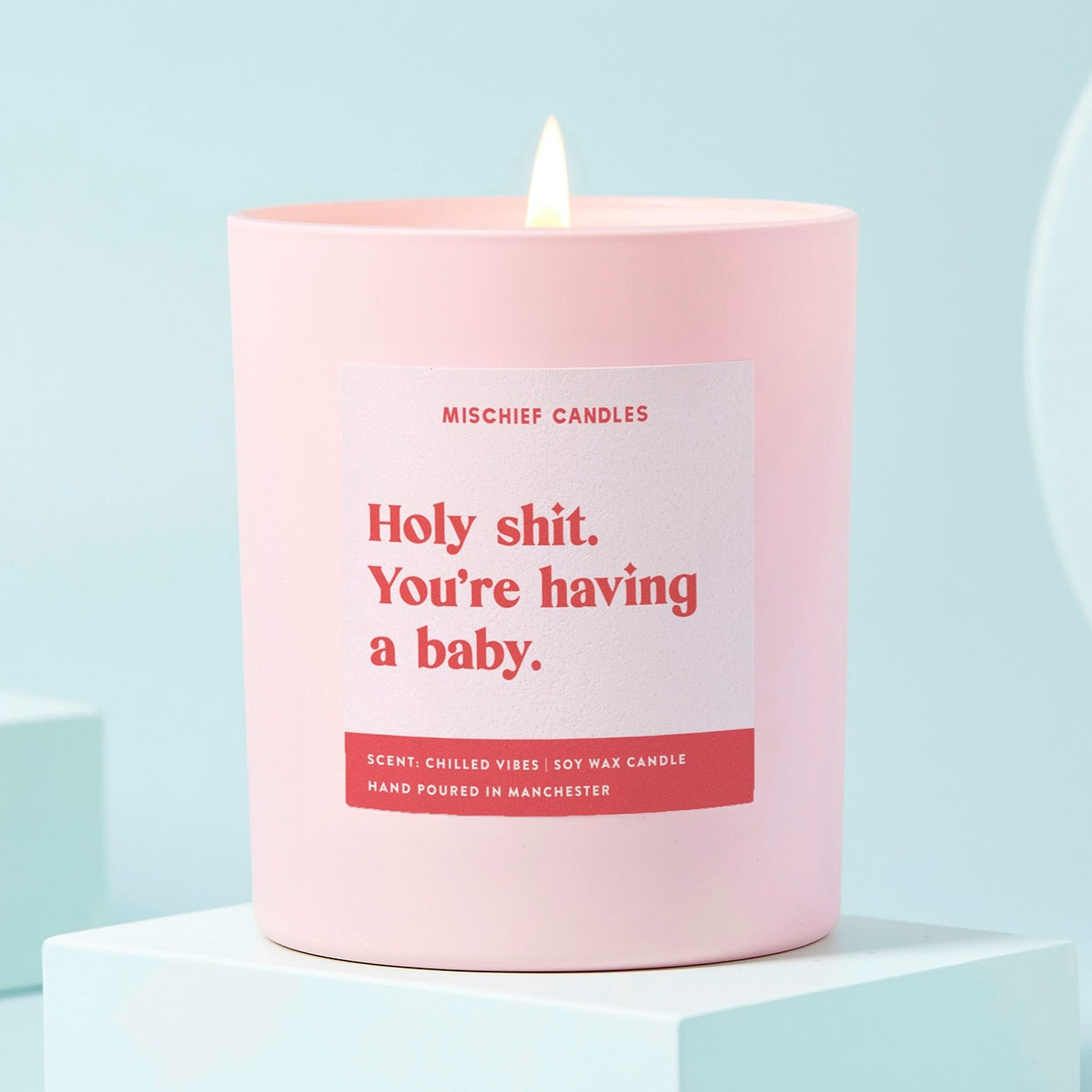 New Baby Gift Funny Baby Shower Candle You're Having a Baby Candle Only - Candles