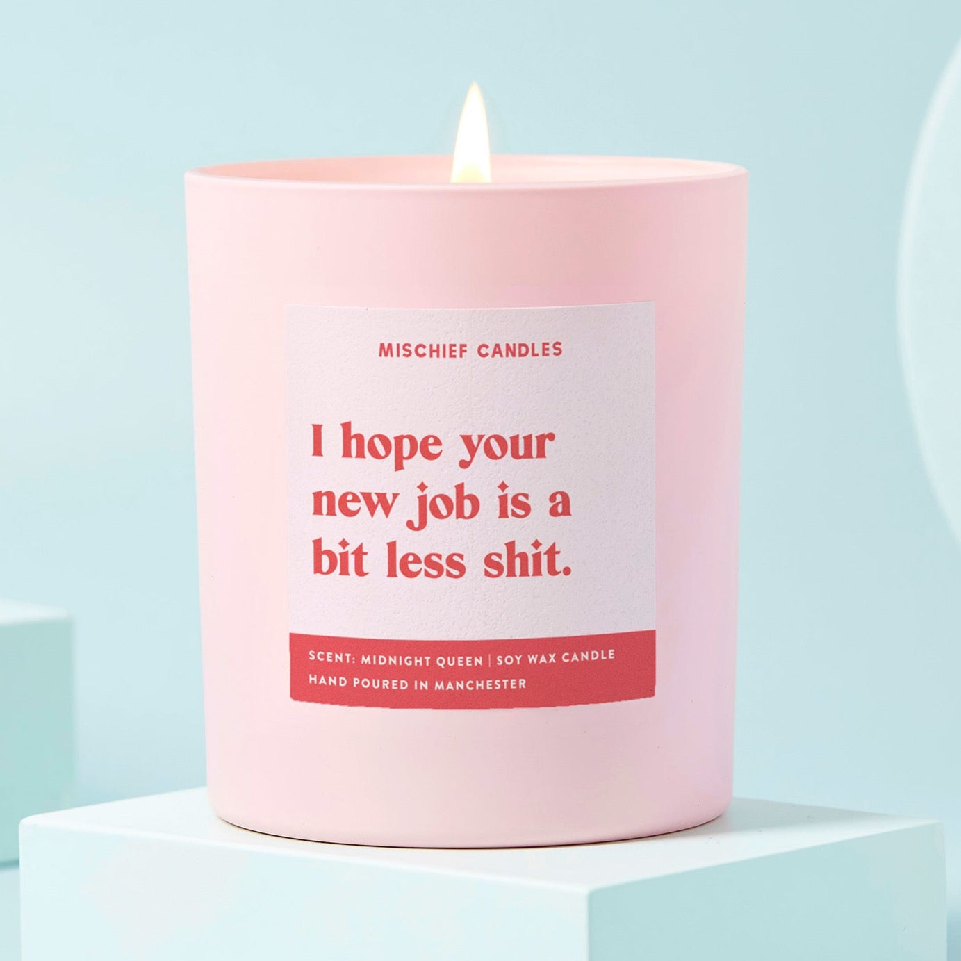 New Job Gift Funny Candle Hope Your New Job Is Less Shit Candle Only - Candles