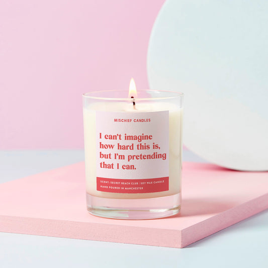 Thinking of You Gift Funny Candle Pretending I Understand - Candles