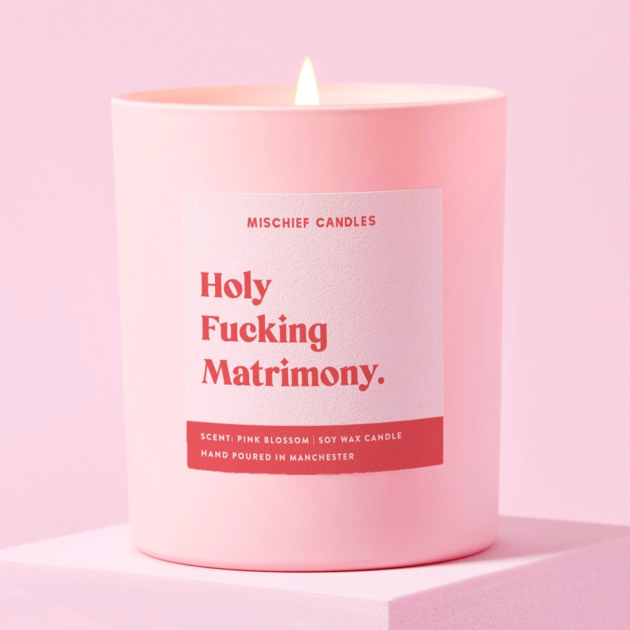 Wedding Gift Funny Wedding Candle Holy Fucking Matrimony Candle Only - Candles