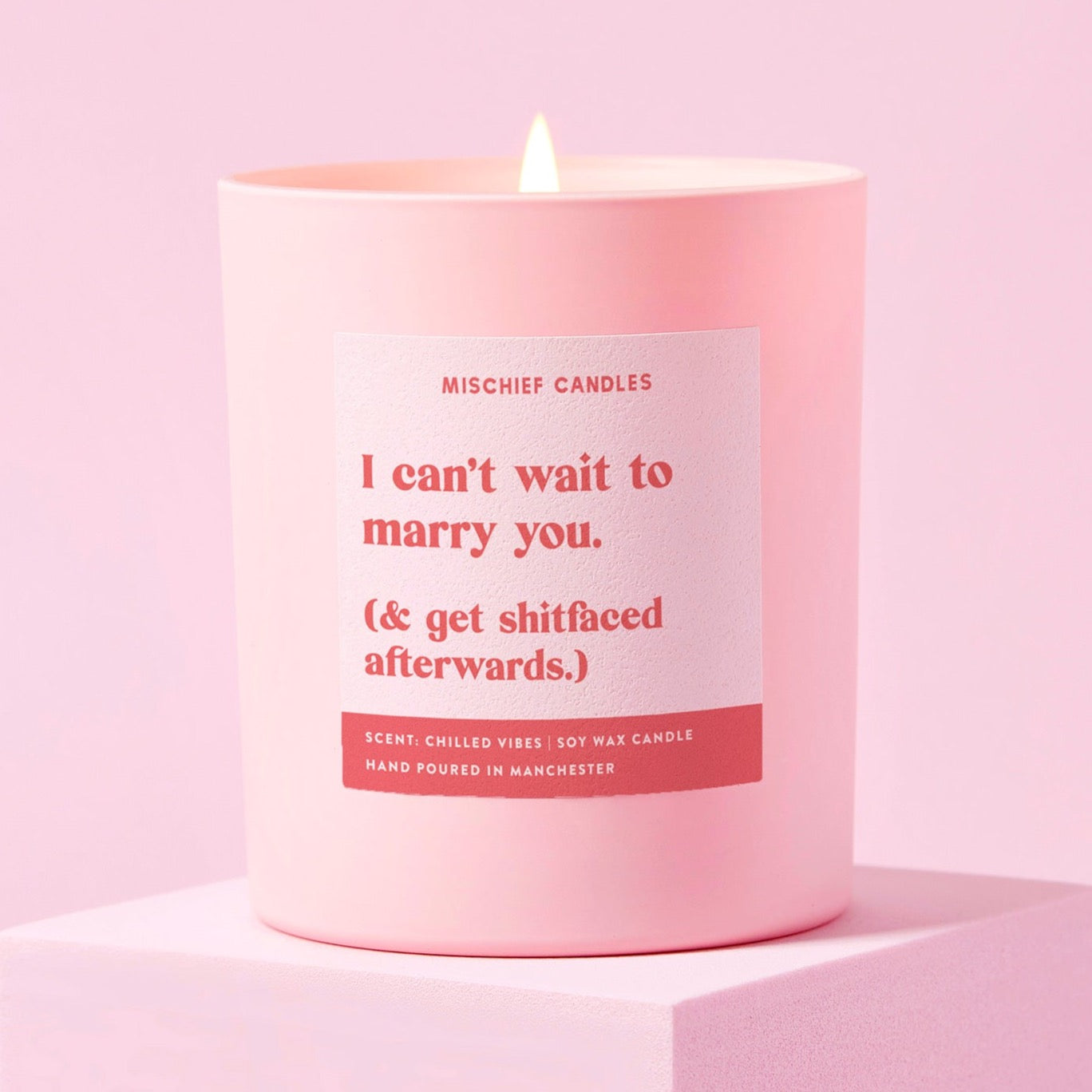 Wedding Morning Gift Funny Candle Can't Wait to Marry You Candle Only - Candles
