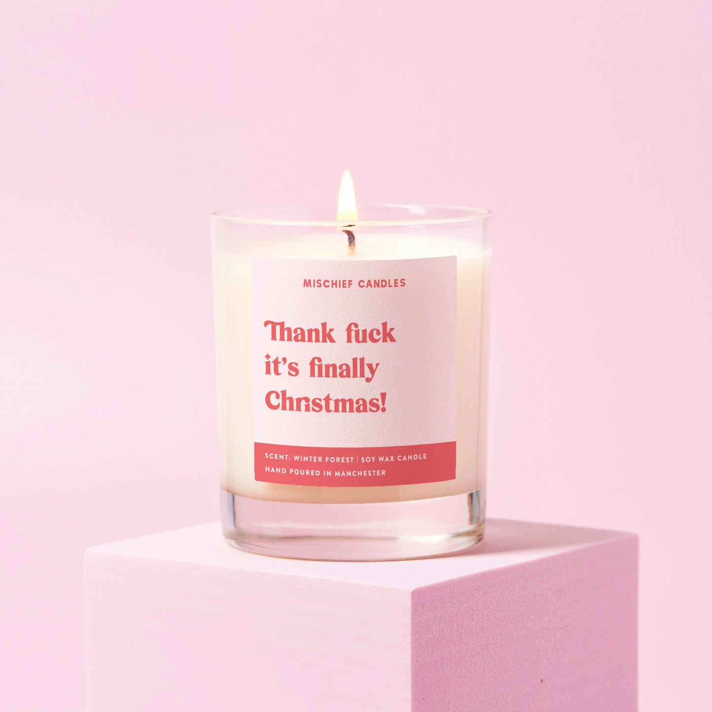 Funny Christmas Gift For Her Christmas Candle It's Finally Christmas - Candles