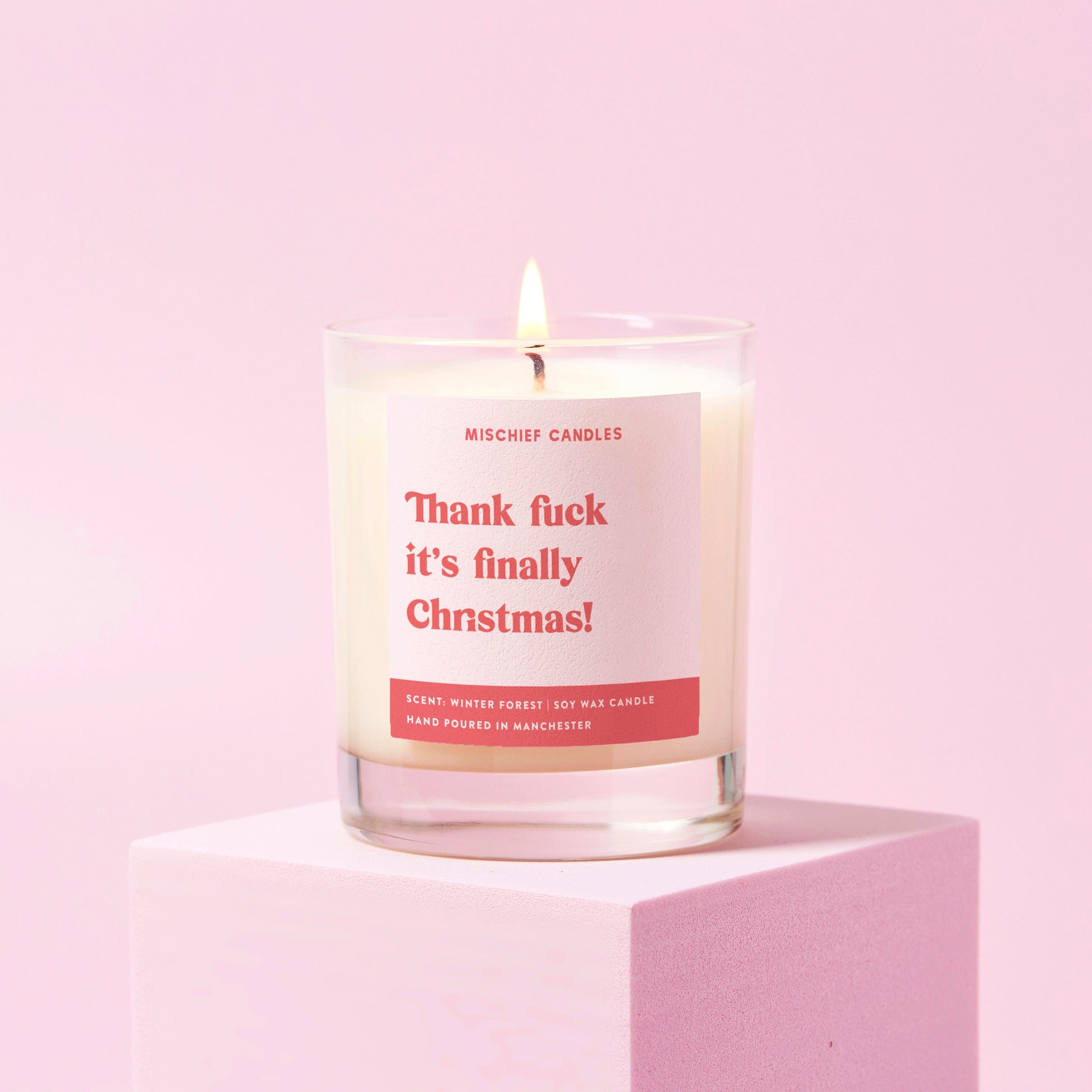 Funny Christmas Gift For Her Christmas Candle It's Finally Christmas - Candles