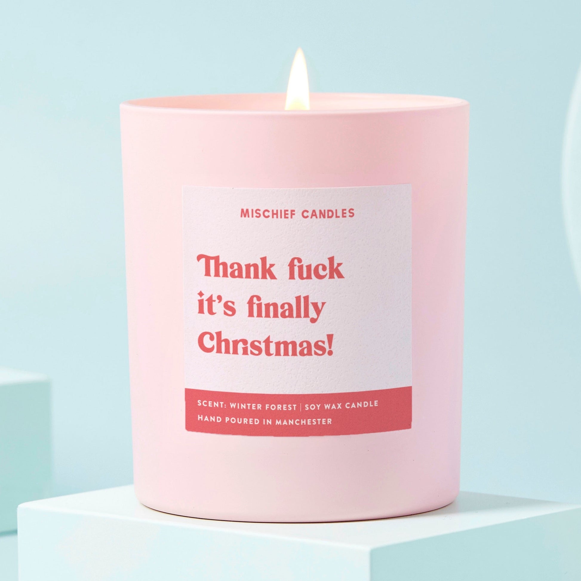 Funny Christmas Gift For Her Christmas Candle It's Finally Christmas Candle Only - Candles