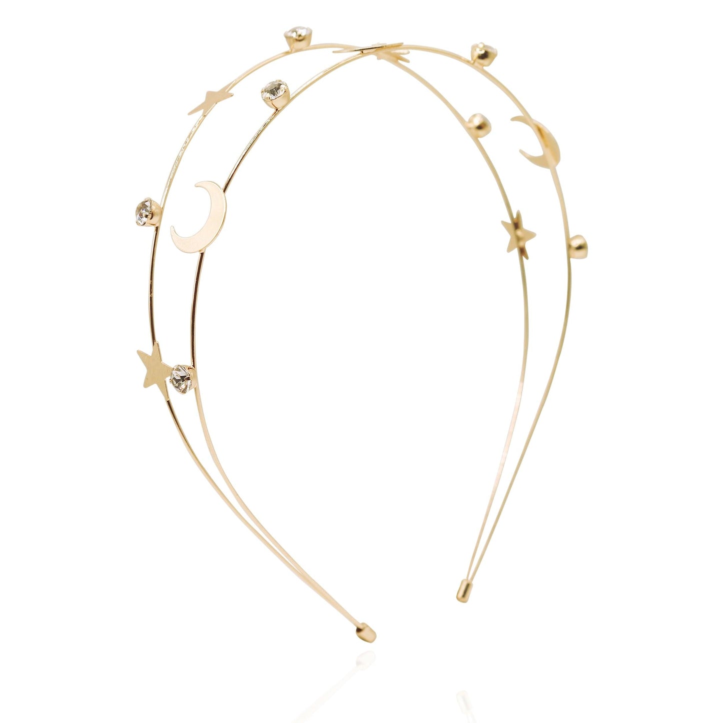 Sasha Moon & Star Headband | Gold - Headband