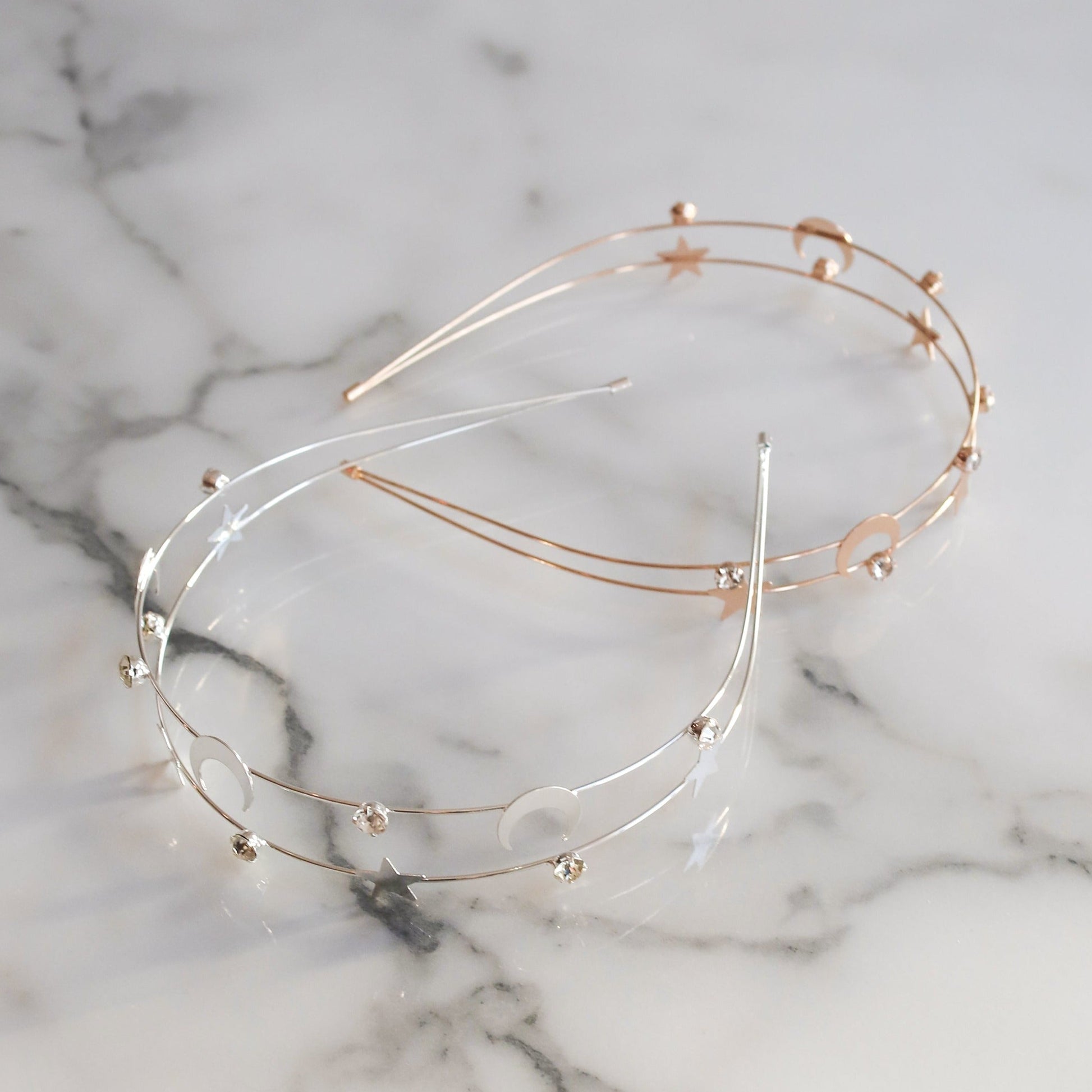 Sasha Moon & Star Headband | Gold - Headband