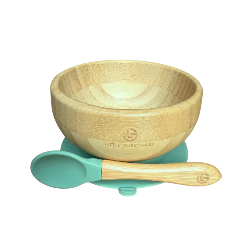 Set repas bol et cuillère en bambou
