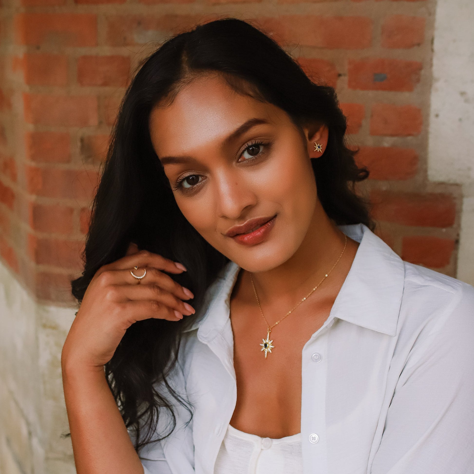 Heidi North Star Birthstone Necklace | 18K Gold Plated - Necklace