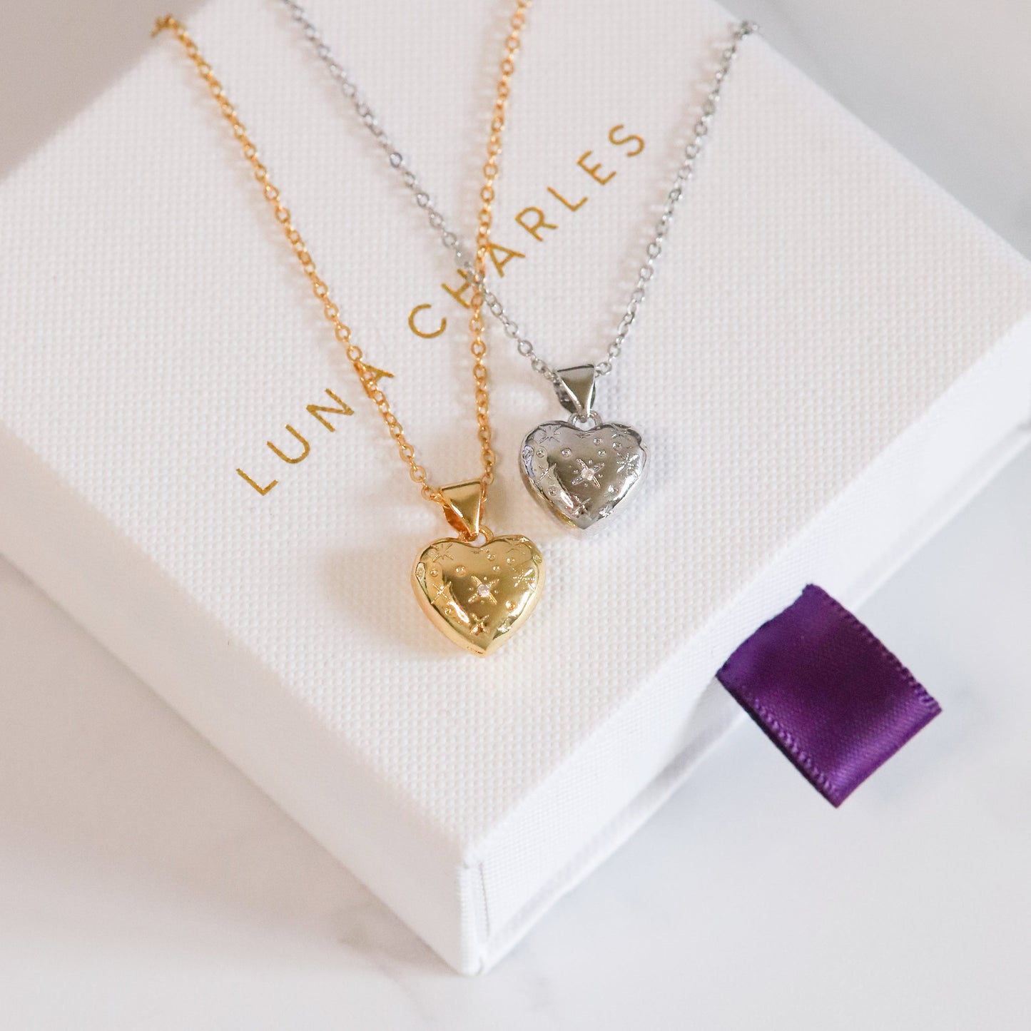 Vida Bubble Heart Necklace | 925 Sterling Silver - Necklace