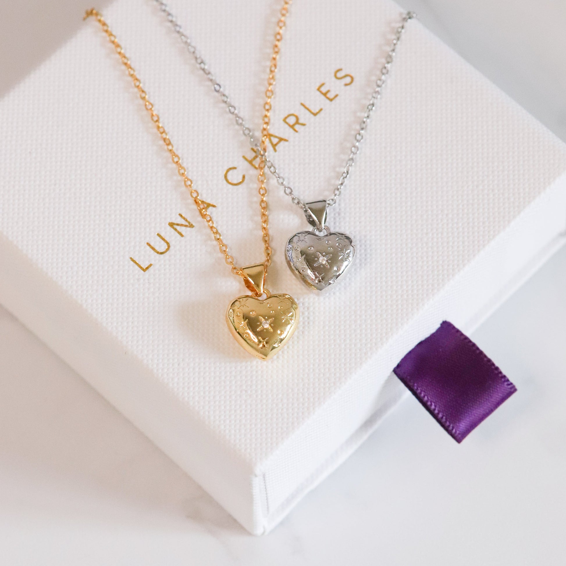 Vida Bubble Heart Necklace | 925 Sterling Silver - Necklace