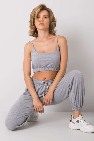 Adjustable Sports Set with Top and Sweatpants