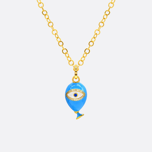 Age of Innocence Blue Eye Adjustable necklace - NECKLACE