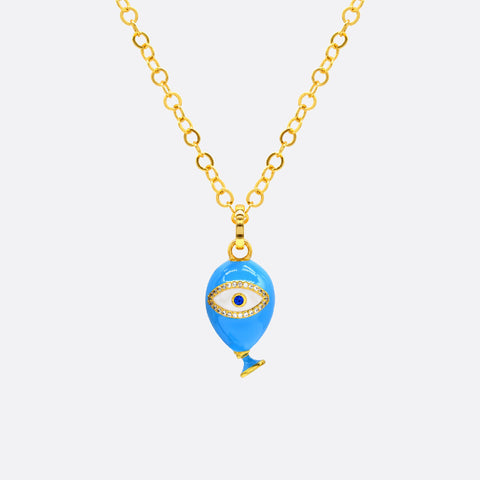 Age of Innocence Blue Eye Adjustable necklace
