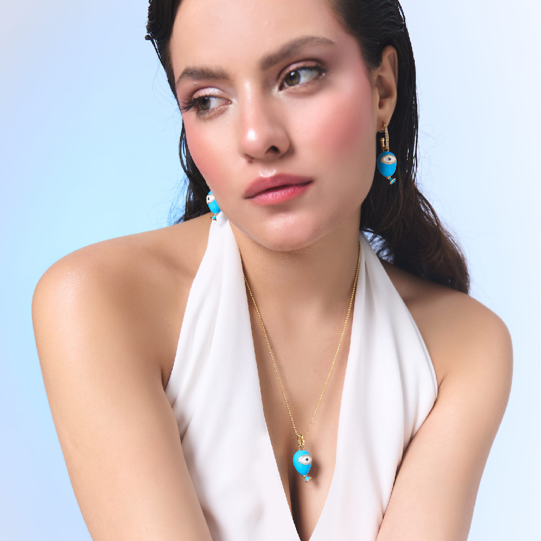 Age of Innocence Blue Eye Adjustable necklace - NECKLACE