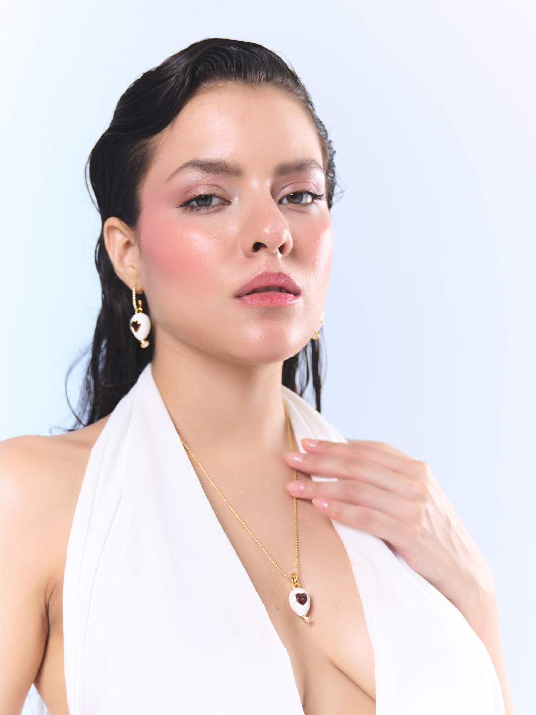 Age of Innocence Red & White Adjustable Necklace - NECKLACE