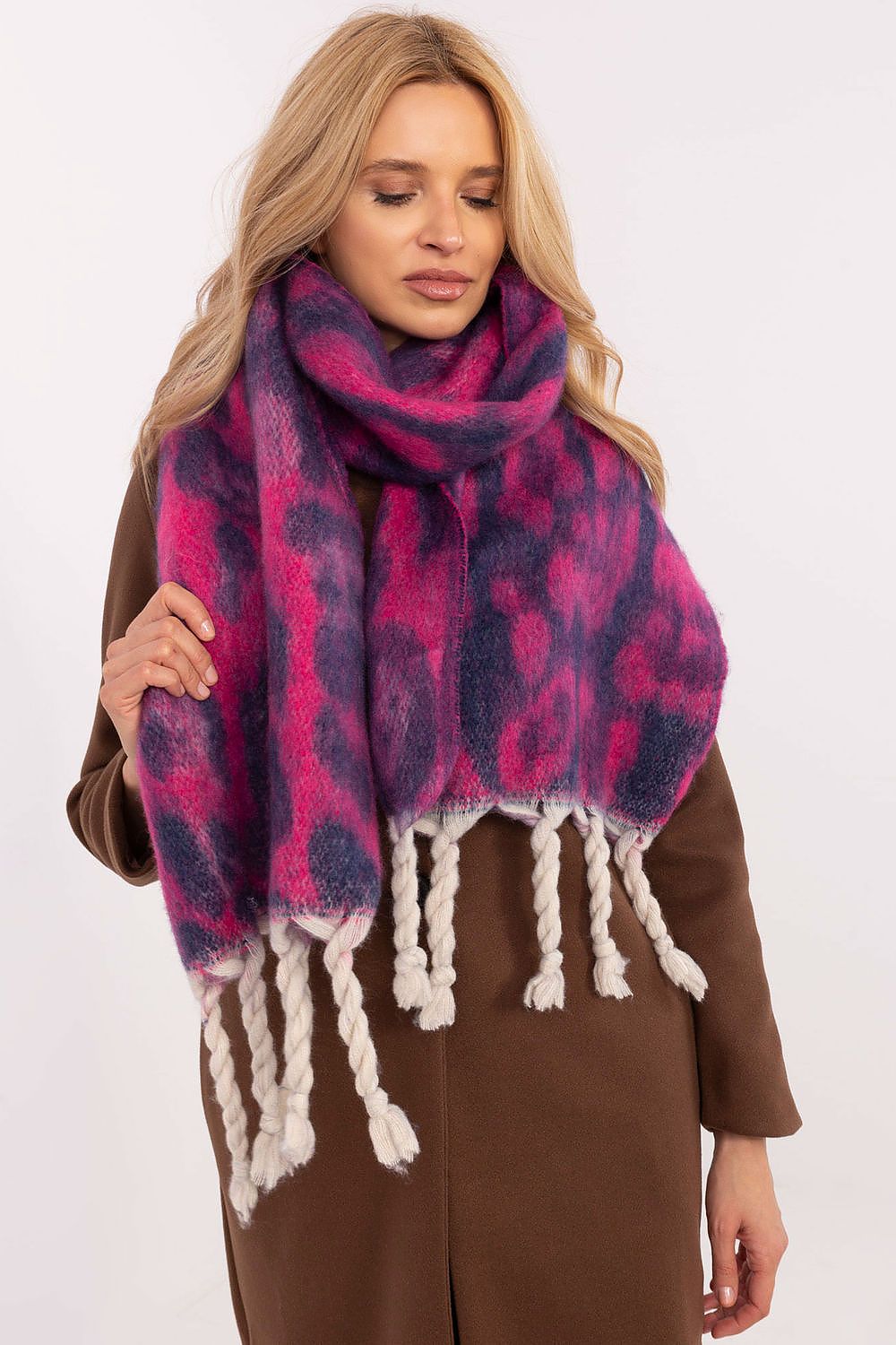 AT Animal Print Shawl for Women - Trendy Fashion Accessory - Scarves