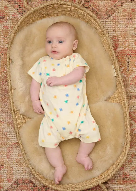 Dinky - Rainbow Sunshine Short Sleeve baby Playsuit - Baby & Children's One-Pieces